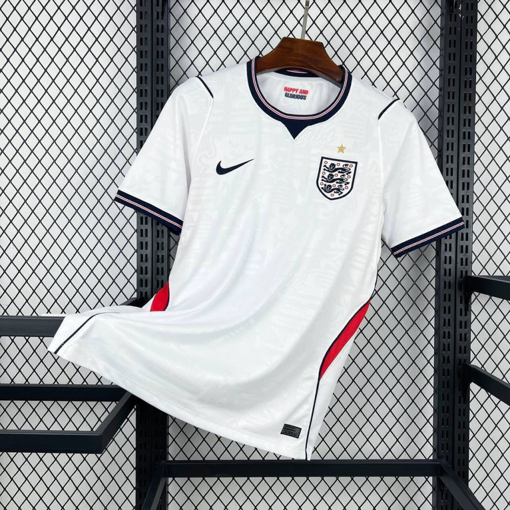[Promoção Compre 1 Leve 2] Camisa Inglaterra 2026/27 I Versão Jogador Masculina – Branca