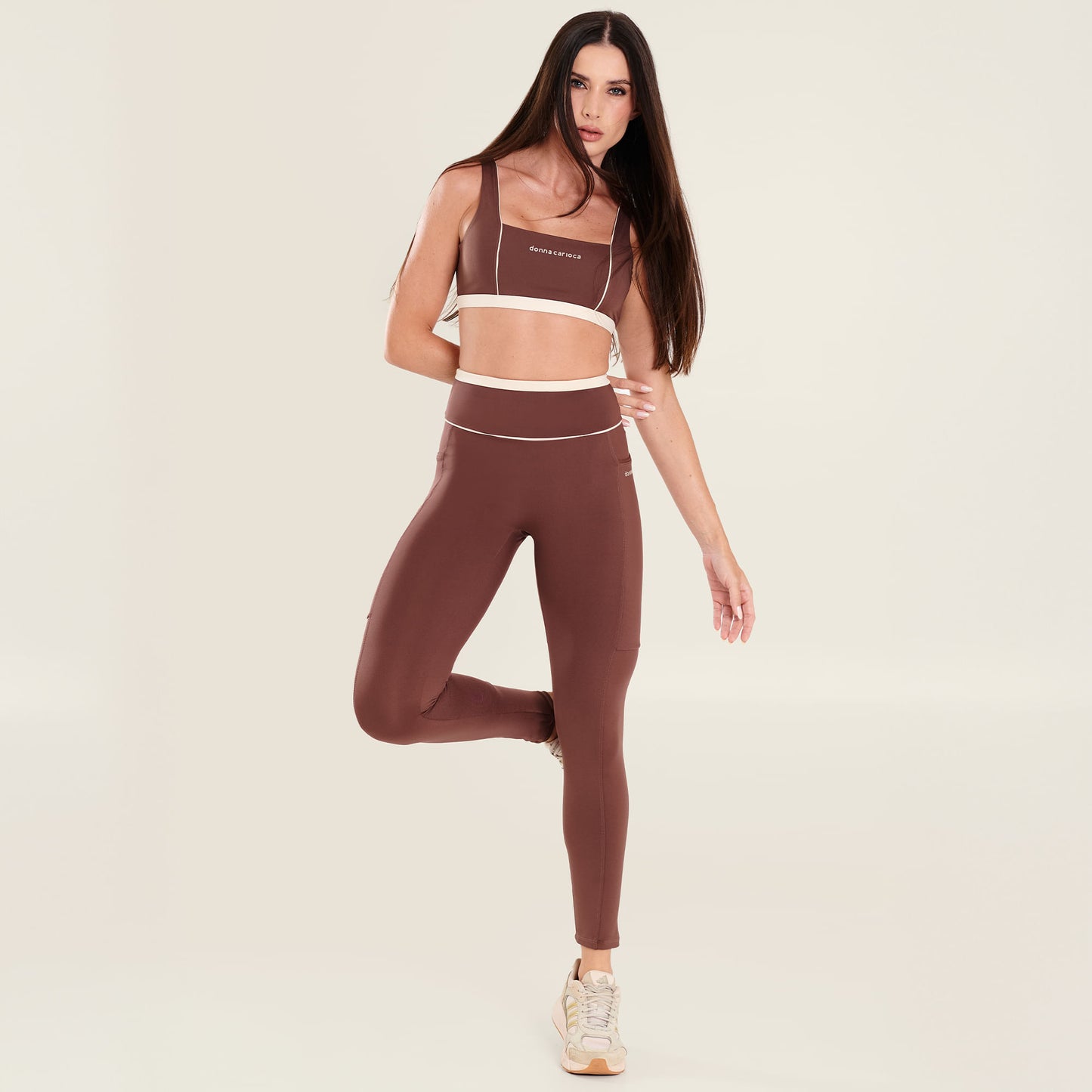 Legging Challenge Chocolamore Poliamida Com Bolso
