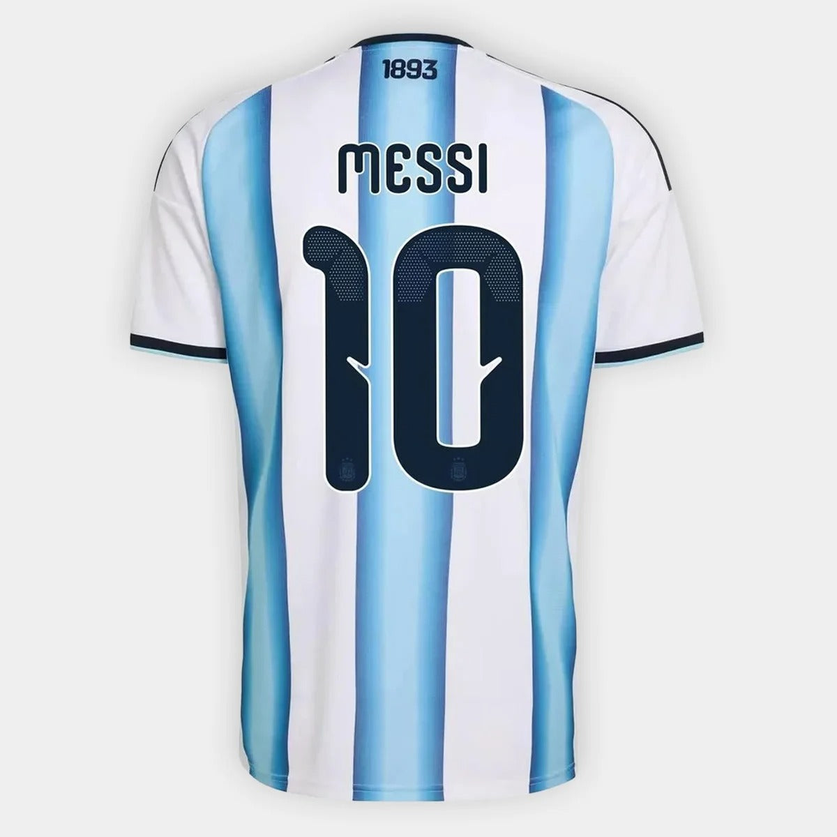 Camisa Seleção Argentina Home Torcedor 2026 Nº10 Messi Adidas Masculina - Branco+Azul Claro
