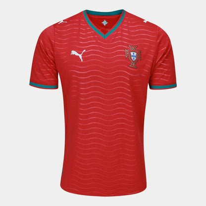 Camisa Seleção Portugal Home Torcedor 2026 s/n Puma Masculina - Vermelho