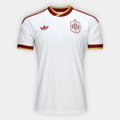 Camisa Seleção Espanha Away 2026 s/nº Torcedor Adidas Originals Masculina - Branco